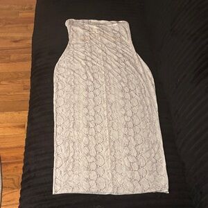 SKIMS Milky Sheer Midi Tube Dress •NWT •Never Worn • S •Stone Pastel Snake Print
